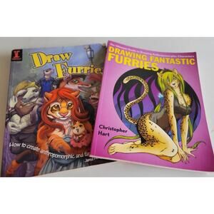 Lot of 2 Drawing Furries Guides Draw Furries and The Ultimate Guide to...